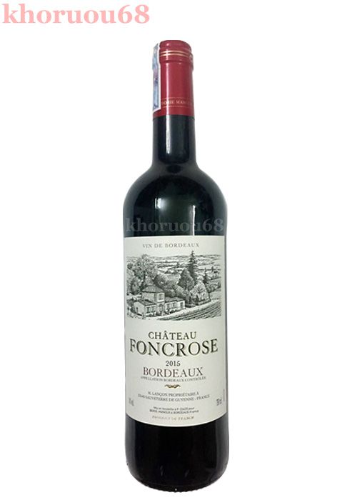 Rượu Vang Pháp CHÂTEAU FONCROSE BORDEAUX 2015