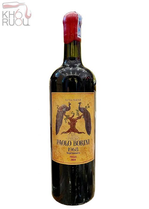 Rượu Vang Ý đỏ Paolo Borini 15,8 Độ nhập khẩu