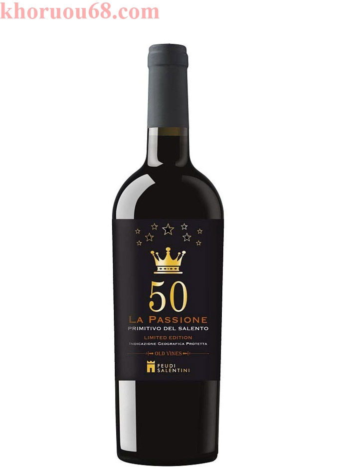 Rượu Vang ý đỏ 50 - LA PASSIONE 2014 ( 15,5% vol ) nhập khẩu