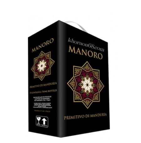 Rượu vang Ý đỏ Manoro Primitivo Di Manduria chính hãng