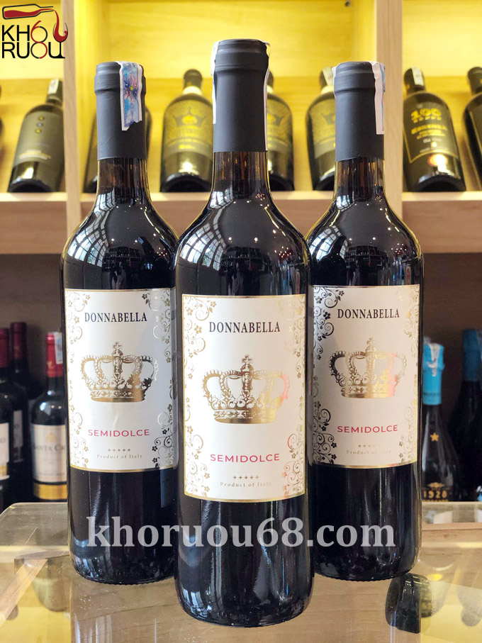 Rượu vang ý ngọt Donnabella Semidolce nhập khẩu