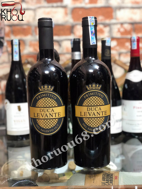 Rượu Vang Ý đỏ DUCA LEVANTE - 16%vol chính hãng