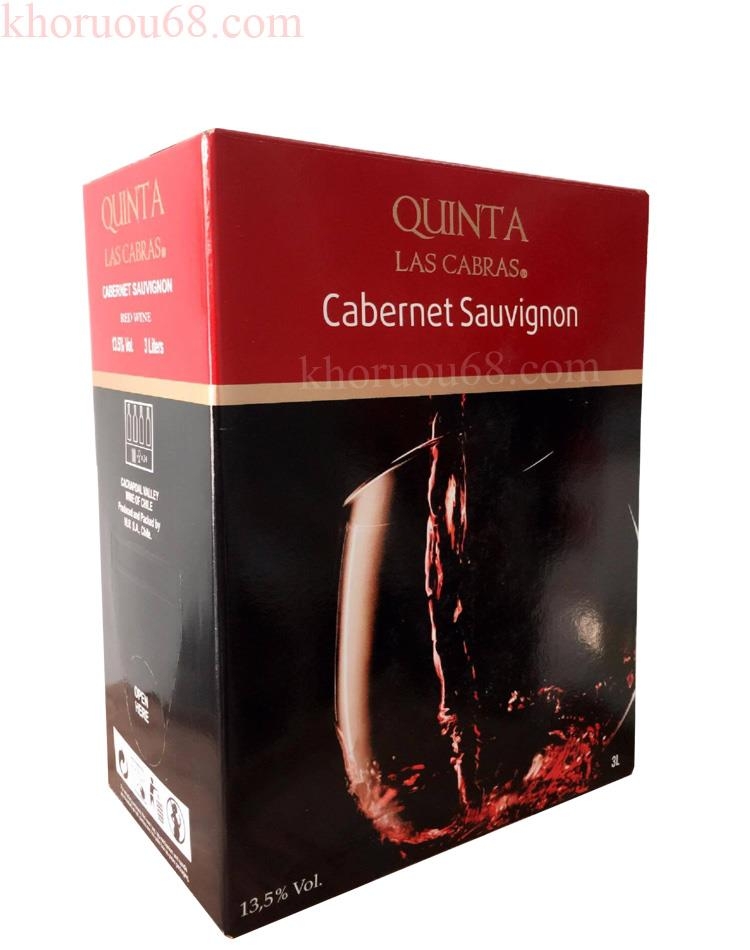 Rượu vang chile Bịch Quinta Las Cabras (Chile - 13,5%vol) giá rẻ