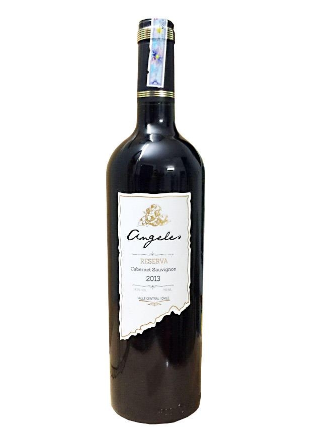 Rượu vang chile Angeles Reserva 13,5% vol nhập khẩu