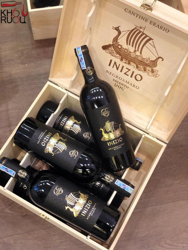 Rượu Vang Ý đỏ Inizio Negroamaro nhập khẩu