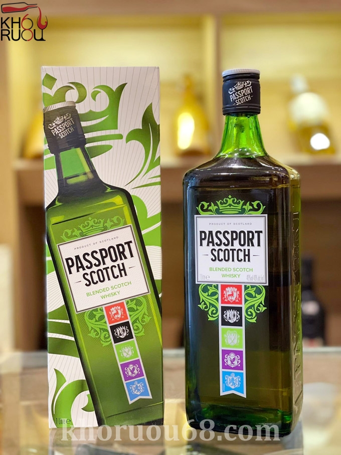 Rượu Whisky Passport Scotch 1 Lít