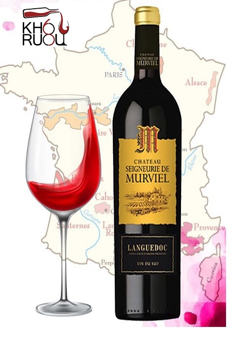 Rượu Vang Pháp chateau SEIGNEURIE de MURVIEL Languedoc