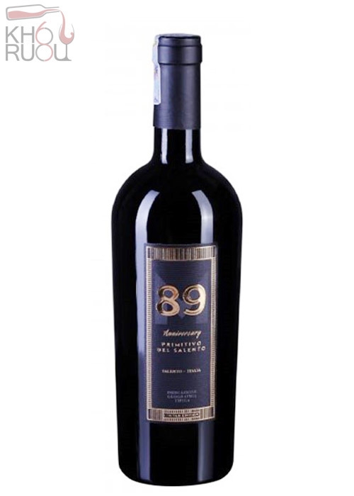 Rượu Vang Ý đỏ 89 ANNIVERSARY PRIMITIVO nhập khẩu