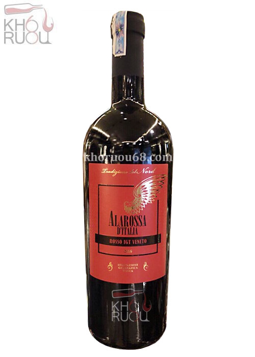 Rượu Vang ý đỏ ALAROSSA D'ITALIA Copy chính hãng