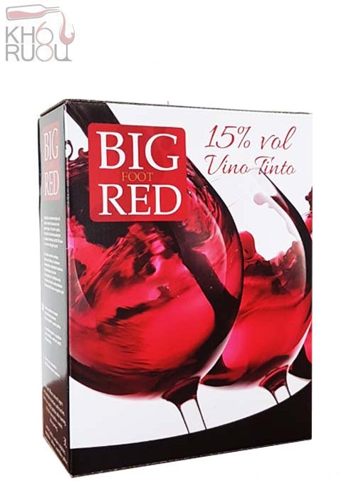Rượu Vang Bịch Tây Ban Nha Big Red 3 lít