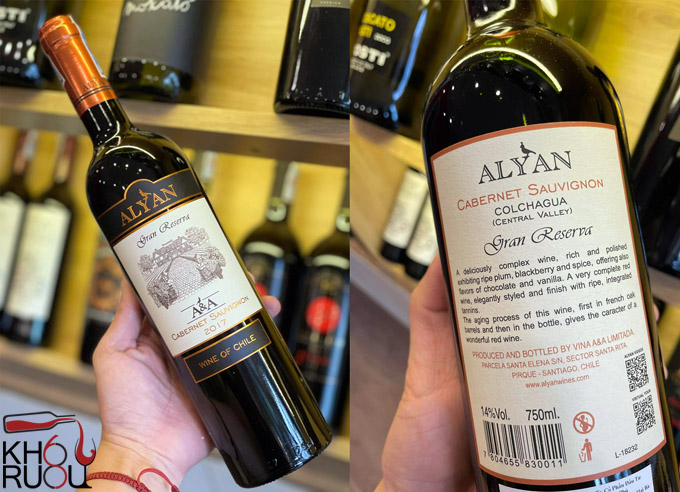 Rượu Vang Alyan Gran Reserva nhập khẩu