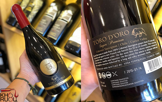Rượu Vang Chile Toro D'oro Super Premium 2014