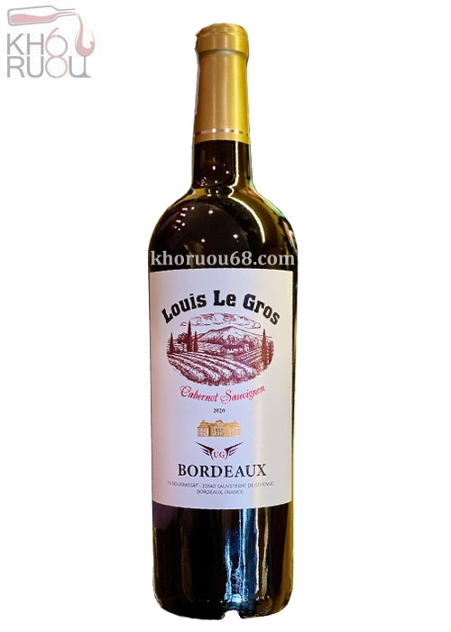 Rượu Vang Pháp Louis Le Gros UG Bordeaux