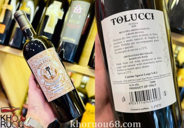 Rượu Vang Ngọt Ý Tolucci Dolce 2020
