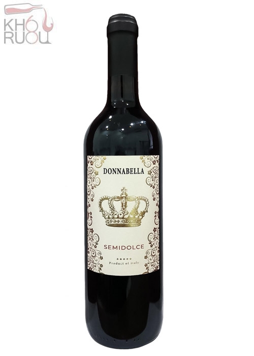 Rượu vang ý ngọt Donnabella Semidolce nhập khẩu