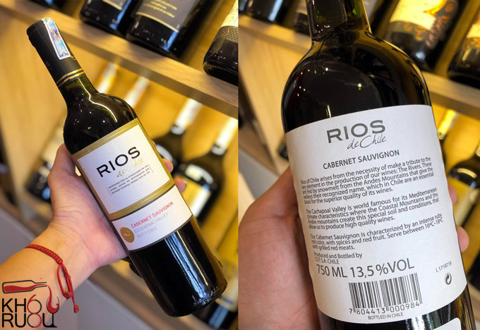 Rượu vang Chile Rios Cabernet Sauvignon