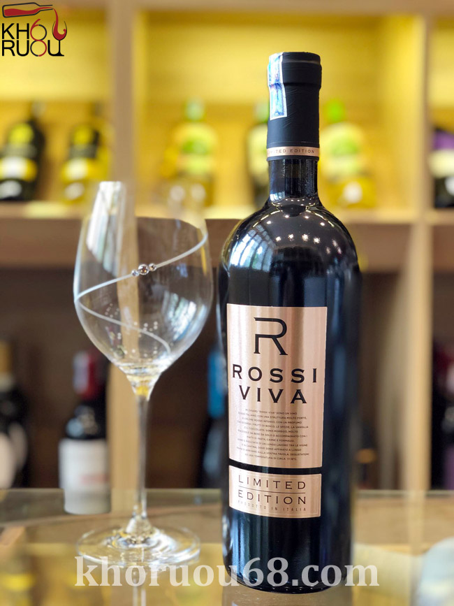 Rượu Vang Ý đỏ ROSSI VIVA 18 độ chính hãng