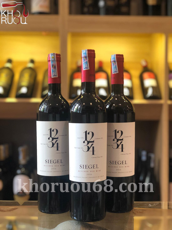 Rượu Vang ChiLe - SIEGEL Reserva 1234 cao cấp 