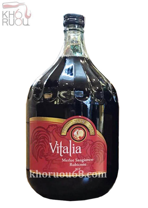 Rượu vang đỏ VITALIA Merlot Sangiovese 3l chính hãng