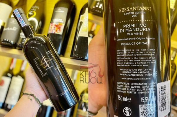 Rượu Vang Ý 60 Sessantanni Limited