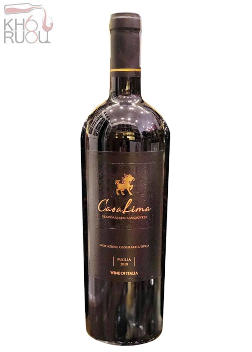 Rượu Vang Ý đỏ Casa Lima Negroamaro nhập khẩu