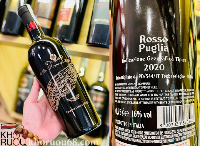 Rượu vang Ala Rossa D Italia Premium Limited Edition