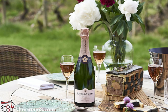 Rượu Champagne Beaumont Des Crayères Grand Rosé Brut
