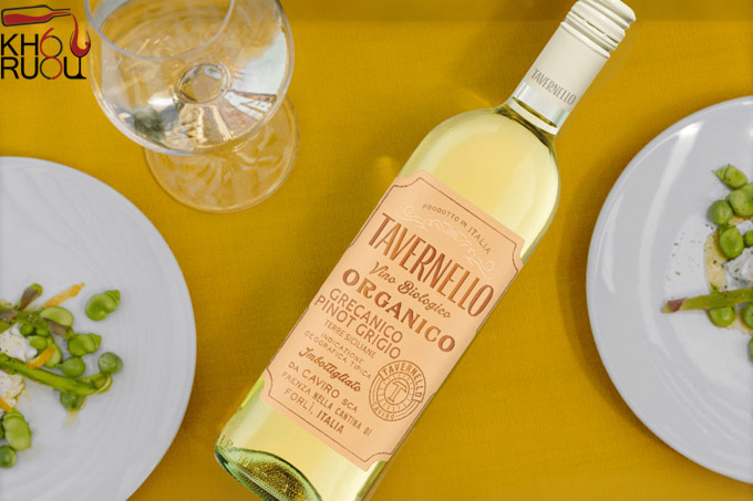 Rượu Vang Ý Tavernello Organico Grecanico Pinot Grigio Terre Siciliane