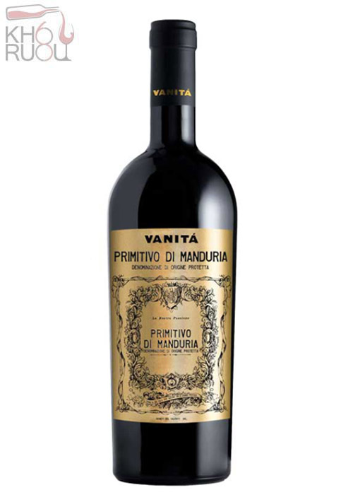 Rượu vang Ý Vanitá Primitivo di Manduria Vendemmia 2020